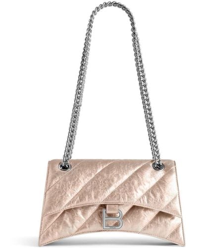 Balenciaga Small Crush Shoulder Bag - Pink