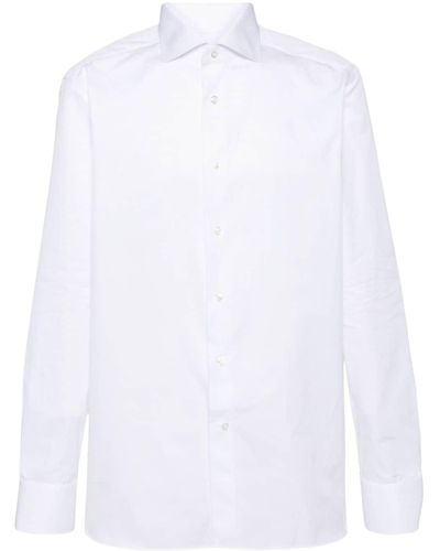 Zegna Hemd mit Nadelstreifen - Weiß