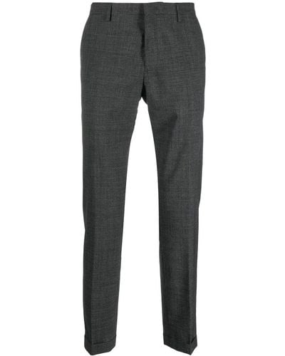 Paul Smith Wool Straight-leg Trousers - Grey