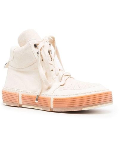 Guidi Flatform Sole Hi-top Sneakers - White