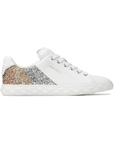 Jimmy Choo Sneakers Diamond Light - Bianco