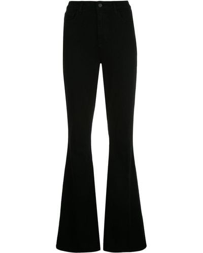 L'Agence High-rise Flared Jeans - Black