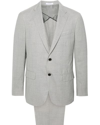 Boglioli Single-breasted Virgin Wool Suit - Grey