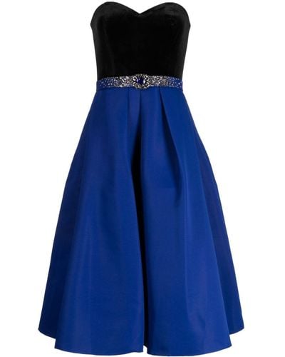 Sachin & Babi Siobhan Two-tone Design Dress - Blue
