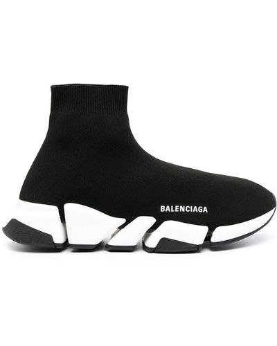 Balenciaga Zapatillas speed de punto reciclado - Negro