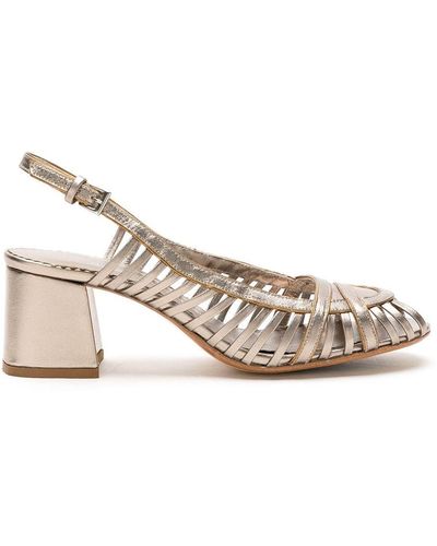 Sarah Chofakian Leather Jezz Sandals - Metallic