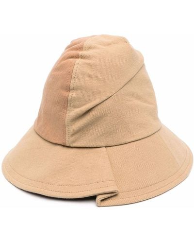 Adererror Two-tone Design Hat - Natural