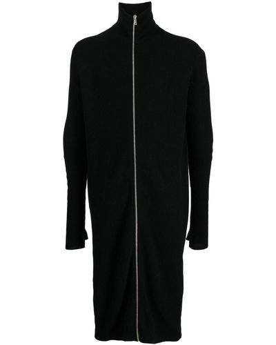 Ann Demeulemeester Fine-ribbed Wool Jacket - Black