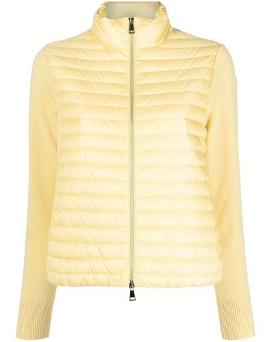 Moncler Padded Quilted Jacket - Yellow
