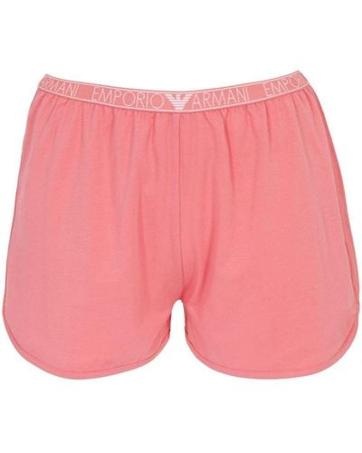 Emporio Armani Logo-print Pajama Set - Pink