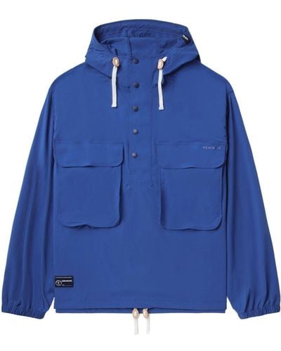 Chocoolate Drawstring Hood Sweatshirt - Blue