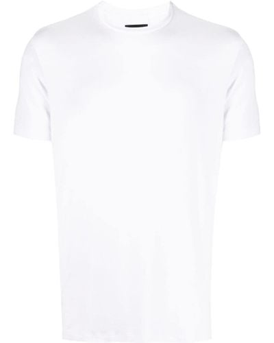 Emporio Armani T-shirt en jersey à manches courtes - Blanc