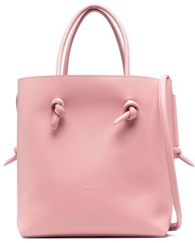 Marsèll Knot-detail Leather Tote - Pink