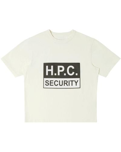 Heron Preston Security Logo-print Cotton T-shirt - White