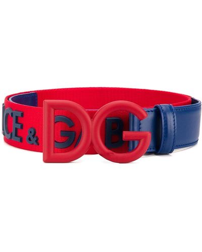 Dolce & Gabbana Dg Bicolour Belt - Red