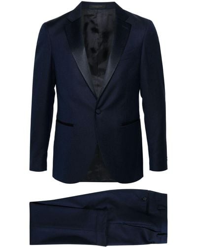 Corneliani Single-breasted Dinner Suit - Blue