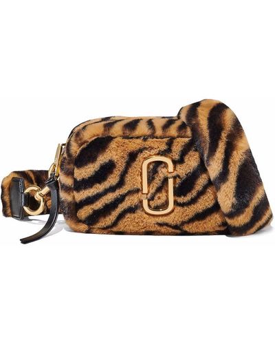 Marc Jacobs タン The Snapshot Tiger Stripe Plush バッグ - マルチカラー