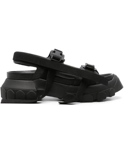 Rick Owens Leren Sandalen - Zwart