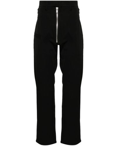 ACRONYM Mid-rise Tapered-leg Trousers - Black