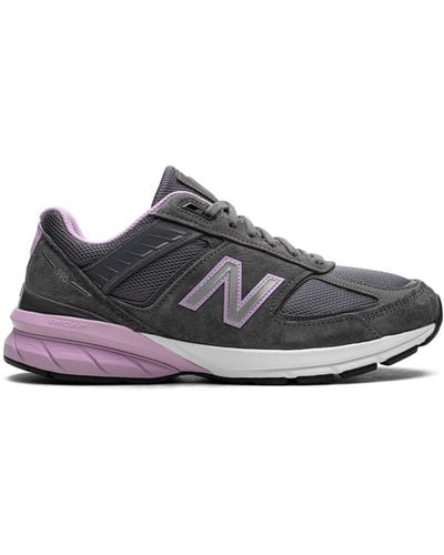 New Balance 990v5 "miusa Lead Dark Violet Glow" Trainers - Grey