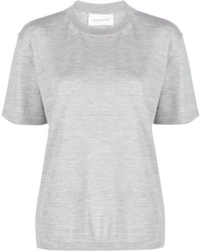 ARMARIUM Crew-neck Wool T-shirt - Gray