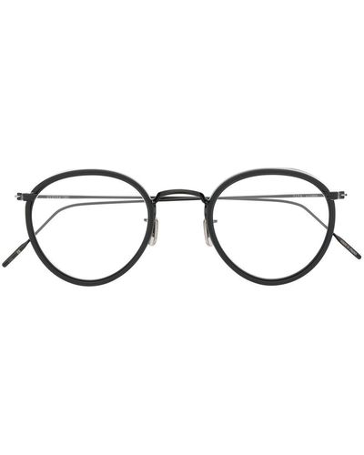 Eyevan 7285 ラウンド眼鏡フレーム - ブラック