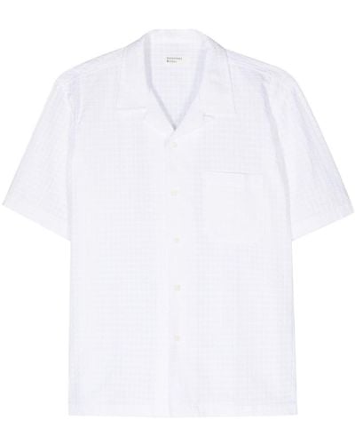 Universal Works Road polka-dot cotton shirt - Weiß