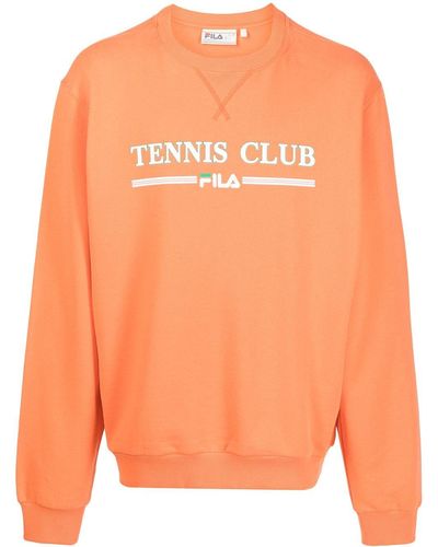 Fila Slogan-print Sweatshirt - Orange