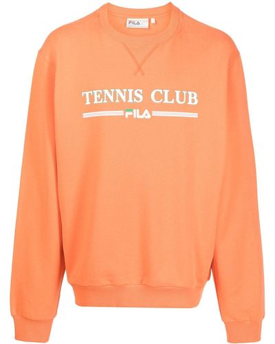 Fila Sweatshirt mit Slogan-Print - Orange