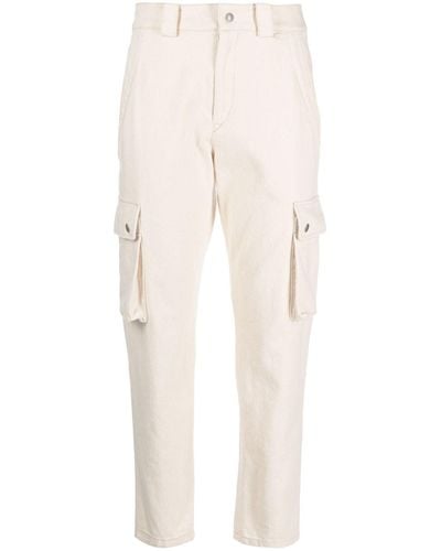 Isabel Marant Low-rise Cropped Cargo Trousers - White