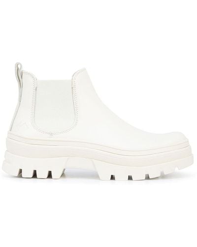 KOIO Verona Leather Boots - White