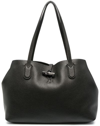 Longchamp Roseau Shoulder Bag - Black