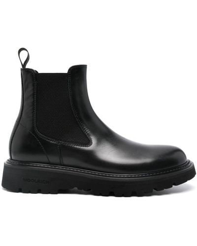 Woolrich New City Leather Chelsea Boots - Black