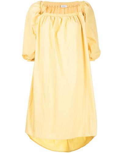 Goen.J Ruffled A-line Midi-dress - Yellow