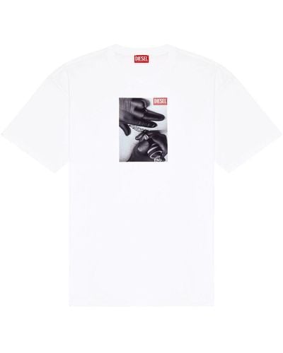 DIESEL T-Boxt-K4 T-Shirt mit grafischem Print - Weiß
