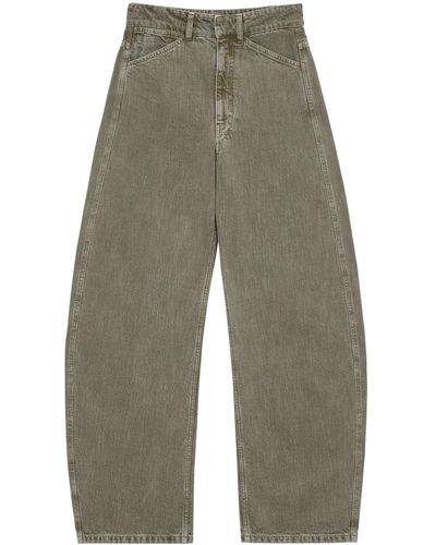 Lemaire High-rise Curved Jeans - Green