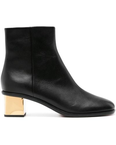 Chloé Rebecca 45 Leather Ankle Boots - Women's - Calf Leather - Black