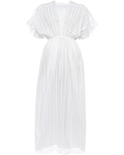 Eres Douceur Lace-trim Nightdress - White