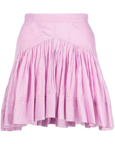 Isabel Marant ギャザーミニスカート - ピンク