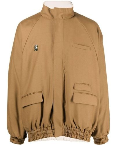 Undercover The Shepherd Logo-patch Reversible Jacket - Brown