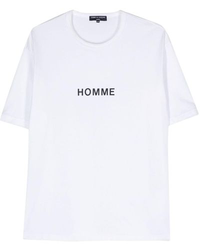 Comme des Garçons Drop-shoulder cotton T-shirt - Weiß