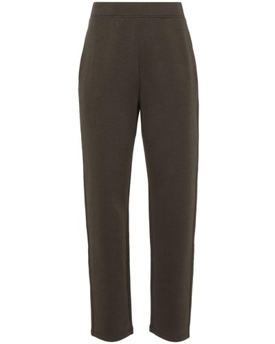 Max Mara Tapered Jersey Track Trousers - Grey