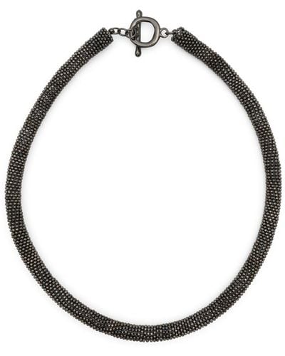 Fabiana Filippi Chunky Bead-chain Necklace - Metallic