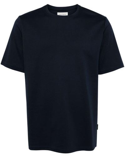 Oliver Spencer T-shirt en coton biologique à col rond - Bleu