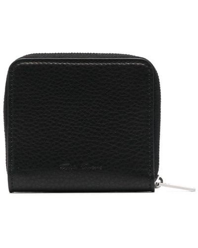 Rick Owens Zip-up Leather Wallet - Zwart