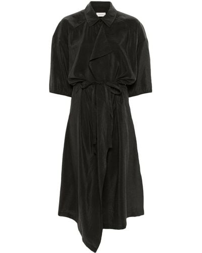 Lemaire Robe-chemise à manches courtes - Noir