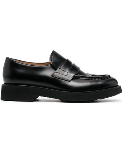 Church's Paneled Leather Loafers - Black