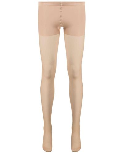 Wolford Control-top High-waisted Tights - Natural