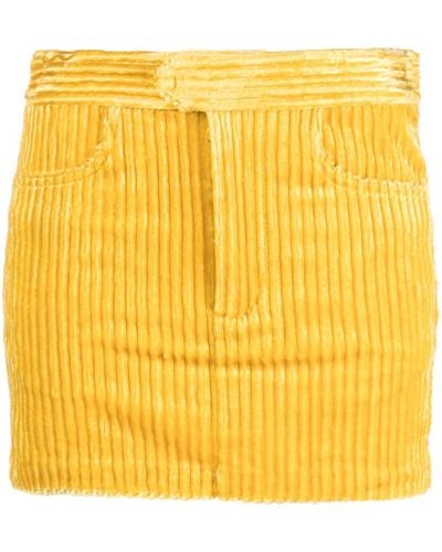 Isabel Marant Minifalda con cintura media - Amarillo