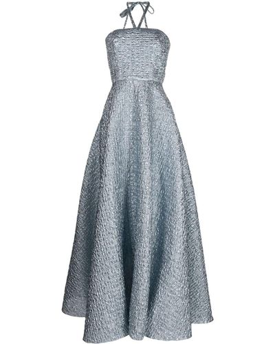 Bambah Princess Halterneck Dress - Blue